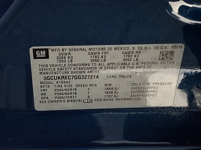 2016 Chevrolet Silverado 1500 LT