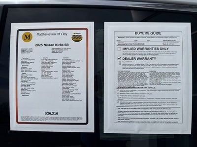 2025 Nissan Kicks SR