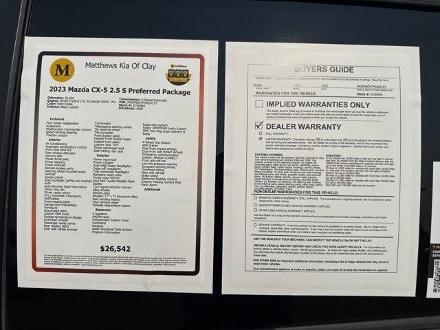 2023 Mazda Mazda CX-5 2.5 S Preferred Package