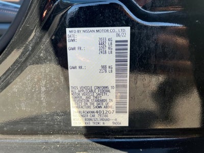 2022 Nissan Altima 2.5 SR