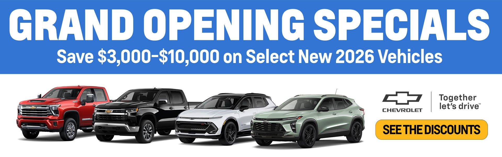 Grand Opening Specials